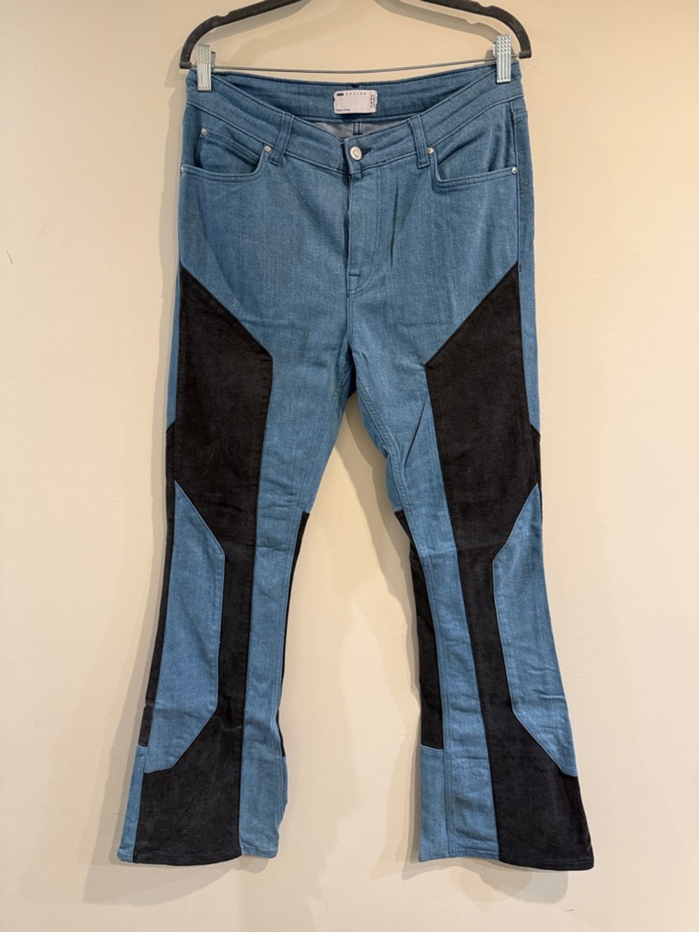 ASOS Blue and Black Bootcut Jeans